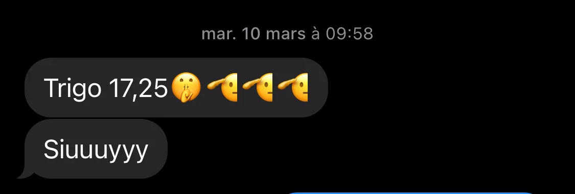 Message d'un élève